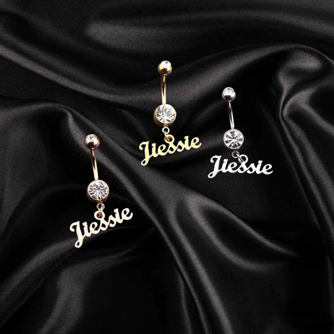 Custom Belly Name Ring